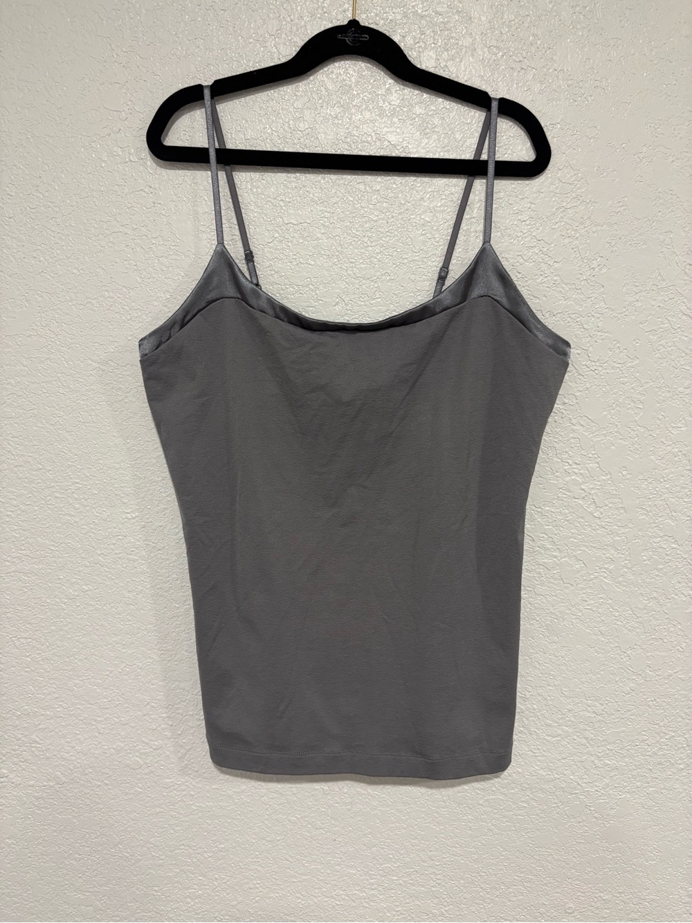 Banana Republic Gray Satin-Trim Camisole